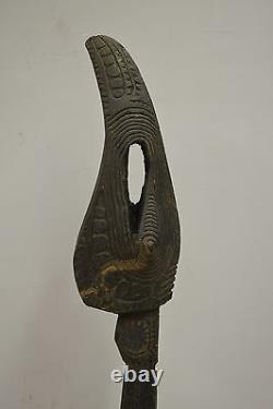 Papua New Guinea Bird Head Drum Beater April River Carved Cassowary