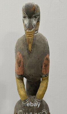 Papua New Guinea Bird Man Wood Statue Sabut Statue