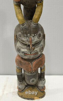 Papua New Guinea Bird Man Wood Statue Sabut Statue