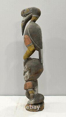 Papua New Guinea Bird Man Wood Statue Sabut Statue