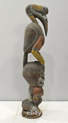 Papua New Guinea Bird Man Wood Statue Sabut Statue