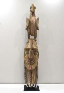 Papua New Guinea Bird Savi Mask Figure Iatmul Tribe