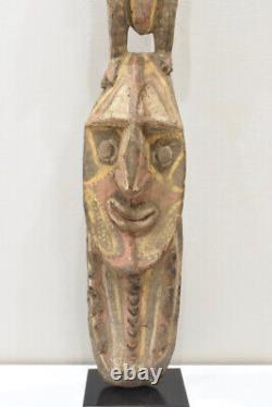 Papua New Guinea Bird Savi Mask Figure Iatmul Tribe