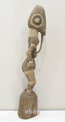 Papua New Guinea Bird Savi Mask Figure Iatmul Tribe