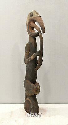 Papua New Guinea Bird Wood Statue Sabut Myth Bird