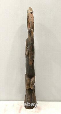 Papua New Guinea Bird Wood Statue Sabut Myth Bird