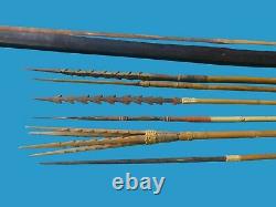 Papua New Guinea Bow And Arrows Black Palm