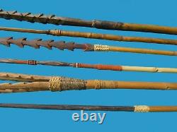 Papua New Guinea Bow And Arrows Black Palm