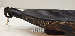Papua New Guinea Bowl Carved Wood Ceremonial Feast Bowl