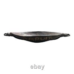 Papua New Guinea Bowl Carved Wood Ceremonial Feast Bowl Crocodile Papuit