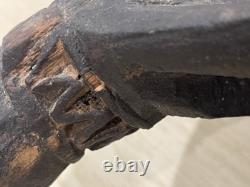 Papua New Guinea Bowl Carved Wood Ceremonial Feast Bowl Crocodile Papuit