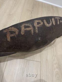 Papua New Guinea Bowl Carved Wood Ceremonial Feast Bowl Crocodile Papuit
