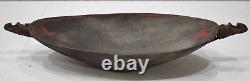 Papua New Guinea Bowl Ramu River Wood Feasting Bowl Alligator Handles