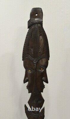 Papua New Guinea Carved Wood Chambri Hook Figure