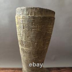 Papua New Guinea Carved Wood Drum Collectors