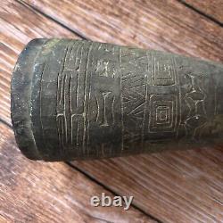 Papua New Guinea Carved Wood Drum Collectors