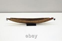Papua New Guinea Carved Wood Model Canoe