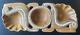 Papua New Guinea Carved Wood Tribal Ceremonial Ritual 3 Compartment Bowl