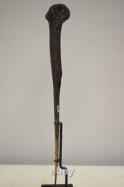 Papua New Guinea Cassowary Bone Dagger Sepik Abelam Hand Relief