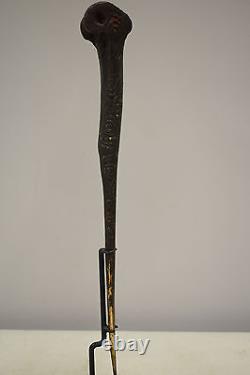 Papua New Guinea Cassowary Bone Dagger Sepik Abelam Hand Relief