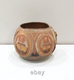 Papua New Guinea Ceramic Clay Pot Abelam Tribe Painted Clan Designs