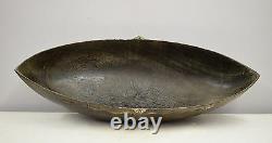 Papua New Guinea Ceremonial Bowl Carved Wood Siassi Blackened Wood Carved Bowl