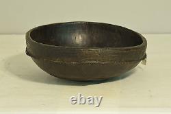 Papua New Guinea Ceremonial Feast Bowl Carved Bat Design Ceremonial Bowl