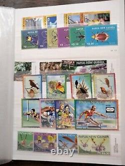 Papua New Guinea Collection MNH in 16 sided stock book. Approx 100 sets