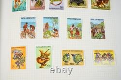 Papua New Guinea Collection Of 875+ Mint Stamps Stored In Stanley Gibbons Album