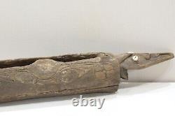 Papua New Guinea Crocodile Face Split Gong Wood Drum