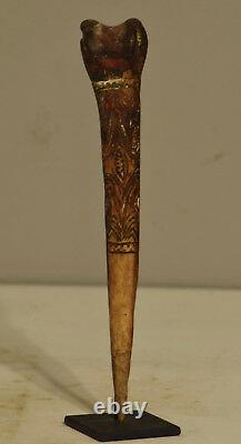 Papua New Guinea Dagger Rat Tooth Carved Ritual One of Kind Ceremonial Dagger