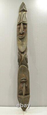 Papua New Guinea Double Face Wood Minja Mask Washkuk Hills