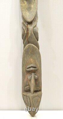 Papua New Guinea Double Face Wood Minja Mask Washkuk Hills