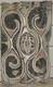 Papua New Guinea Double Panel Bark Painting Midcentury Indigenous Sepik River