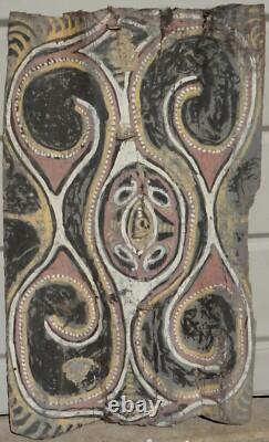 Papua New Guinea Double Panel Bark Painting Midcentury Indigenous Sepik River