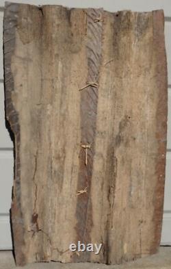Papua New Guinea Double Panel Bark Painting Midcentury Indigenous Sepik River