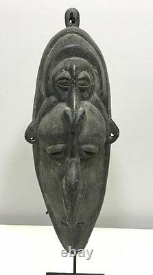 Papua New Guinea East Sepik Boiken Two Face Spirit Mask