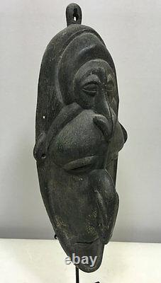 Papua New Guinea East Sepik Boiken Two Face Spirit Mask