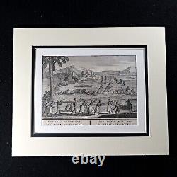 Papua New Guinea Ethnographic Funeral Ceremony Antique Print 1738 Picart Moubach