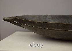 Papua New Guinea Feasting Bowl Ceremonial Alligator Handles