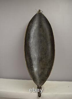 Papua New Guinea Feasting Bowl Ceremonial Alligator Handles