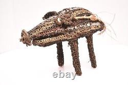 Papua New Guinea Fiber Woven Suspension Spirit Figure Pig Iatmul People 14