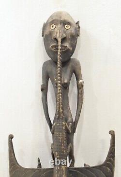 Papua New Guinea Food Hook Statue Latmul Tribe Food Hook