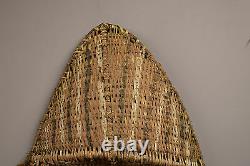 Papua New Guinea Gable Mask Woven Rattan Kangingara Village Black Water Lakes