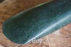 Papua New Guinea Green Hard Stone Nephrite Basalt Asmat Tribe Axe Head Hunter