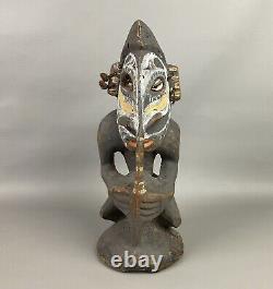 Papua New Guinea Hand-Carved Shaman Magic Water Spirit Statue Rare