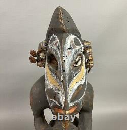 Papua New Guinea Hand-Carved Shaman Magic Water Spirit Statue Rare