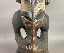 Papua New Guinea Hand-Carved Shaman Magic Water Spirit Statue Rare