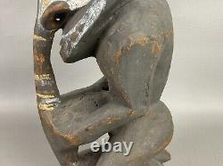 Papua New Guinea Hand-Carved Shaman Magic Water Spirit Statue Rare