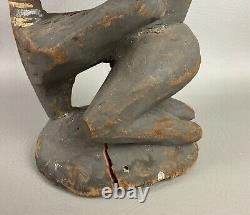 Papua New Guinea Hand-Carved Shaman Magic Water Spirit Statue Rare